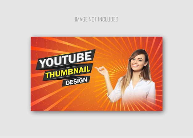 Vector youtube miniatuur achtergrond sjabloon ontwerp