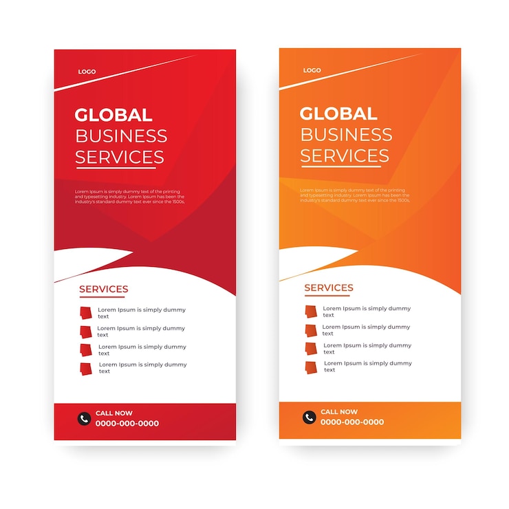 Vector vector zakelijke roller banner tempelontwerp