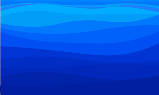 Vector zee golven rimpel stijl blauwe achtergrond
