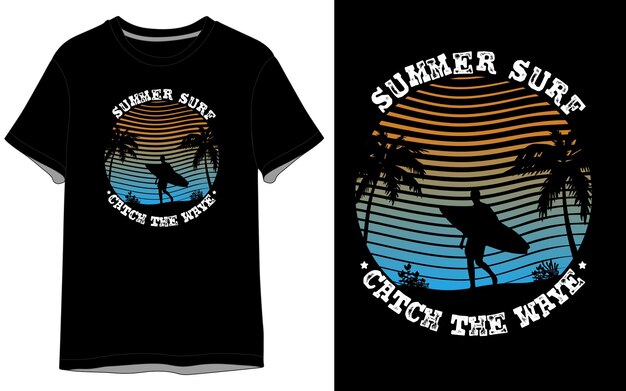 Vector vector zomer t-shirt ontwerp