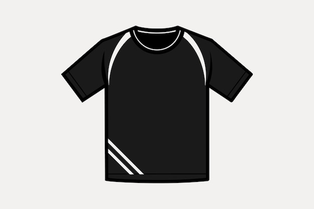 vector zwart T-shirt mockup