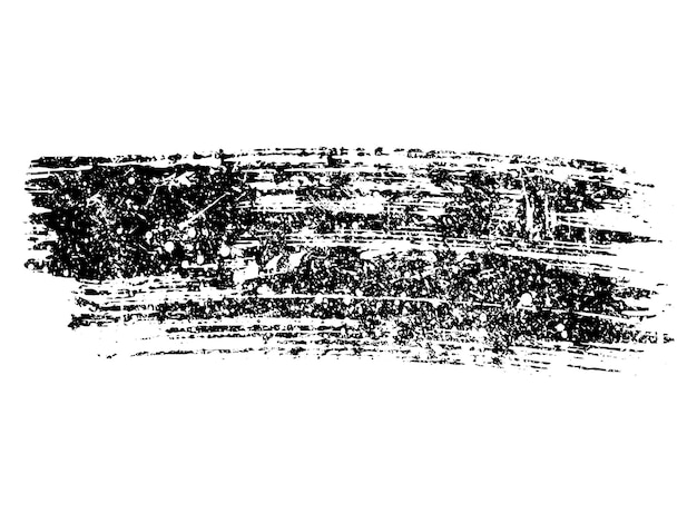 Vector zwarte verf inkt penseelstreek penseellijn of textuur vuile grunge artistiek ontwerp element vak