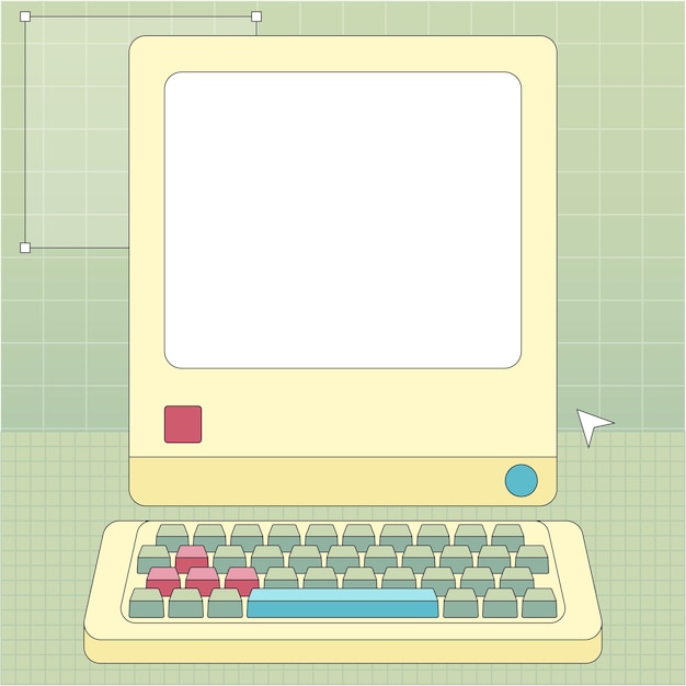 Vector vector0006_computer centent template