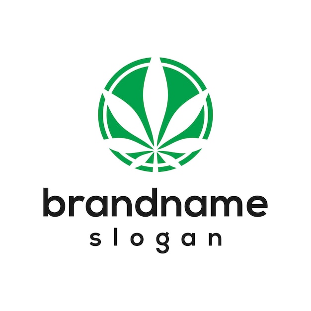 Vectorafbeelding van het ontwerp van het cannabislogo