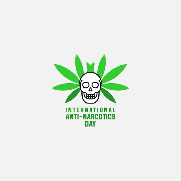 Vectorafbeelding van logo internationale anti-narcoticadag