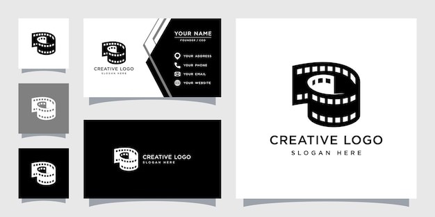 Vectorafbeelding van ontwerpsjabloon voor filmlogo