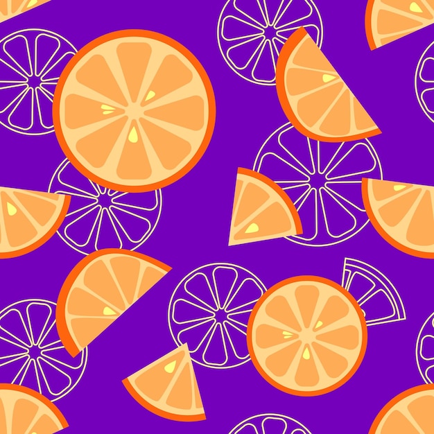 Vectorafbeeldingen Naadloos patroon Grapefruits op een blauwe achtergrond