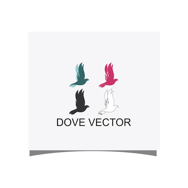 Vectorafbeeldingen van een paar duiven icoon. logo van twee duiven.