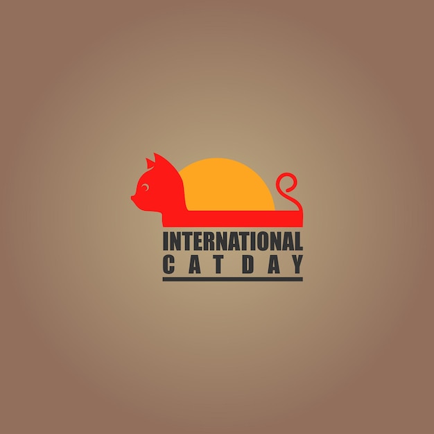 vectorafbeeldingen van kat dierlijk logo. Internationale Dierendag