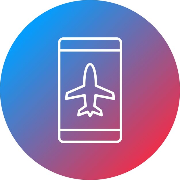 Vectorbeeld met actieve pictogrammen in de vliegtuigmodus Kan worden gebruikt voor Mobile UI UX