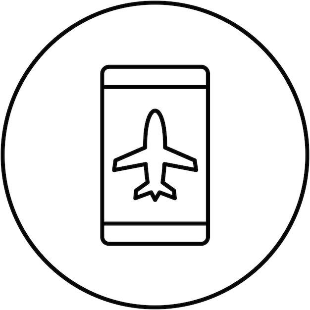 Vectorbeeld met actieve pictogrammen in de vliegtuigmodus Kan worden gebruikt voor Mobile UI UX