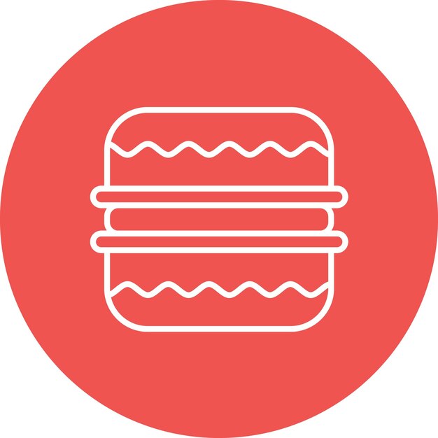 Vectorbeeld met macaroni-iconen Kan worden gebruikt voor snoepjes en snoepjes