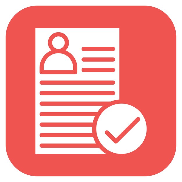 Vectorbeeld van achtergrondverificatie-iconen Kan worden gebruikt voor het wervingsproces