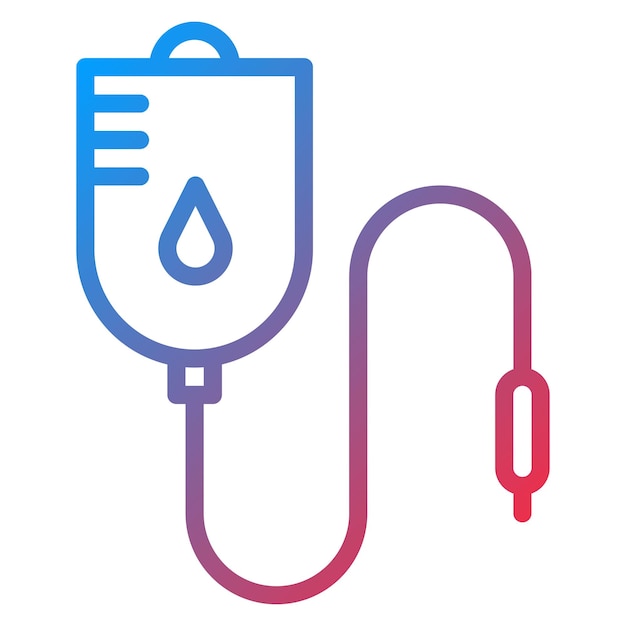 Vector vectorbeeld van bloedtransfusie-iconen kan worden gebruikt voor verpleegkunde