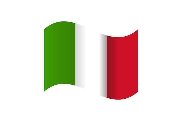 Vectorbeeld van de Italiaanse vlag eps 10