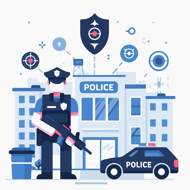 Vectorbeeld van de politie