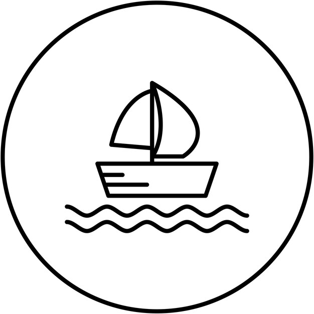 Vectorbeeld van het bootpictogram Kan worden gebruikt voor Dubai