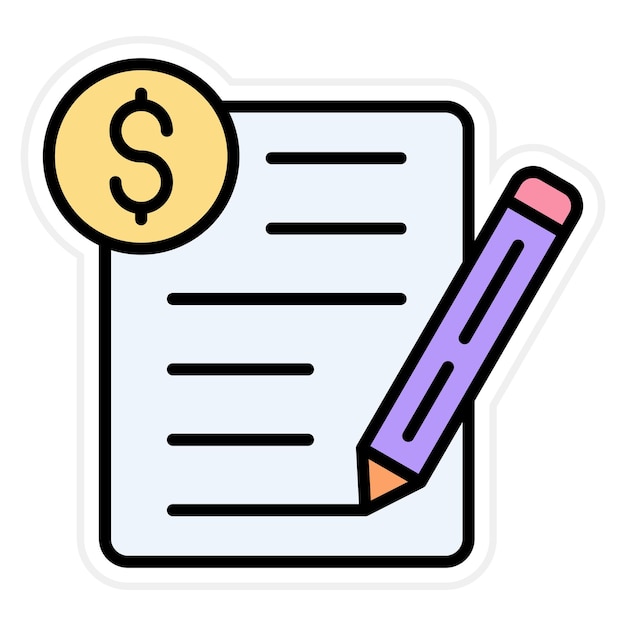 Vectorbeeld van het budget-pictogram van het project Kan worden gebruikt voor computerprogrammering