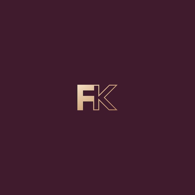 Vector vectorbeeld van het fk-logo