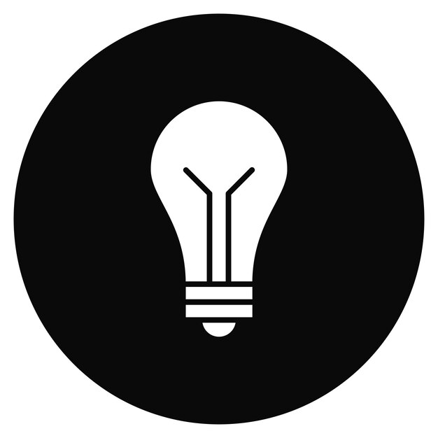 Vectorbeeld van het gloeilamppictogram Kan worden gebruikt voor onderwijs