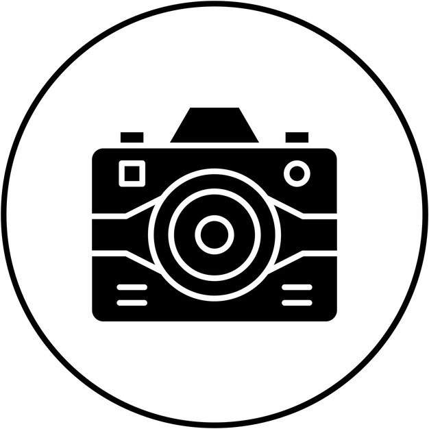 Vectorbeeld van het icoon van de camera Kan worden gebruikt voor elektronische apparaten