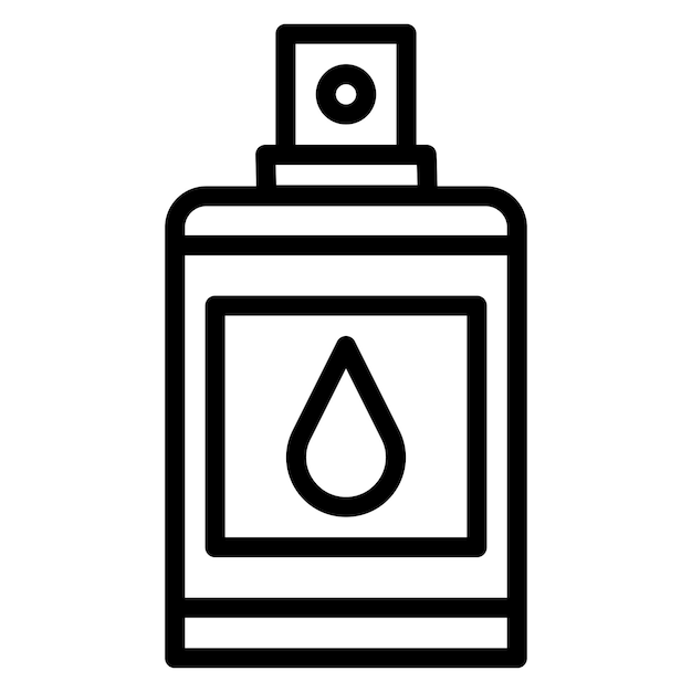 Vectorbeeld van het icoon van de fles Kan worden gebruikt voor cosmetologie