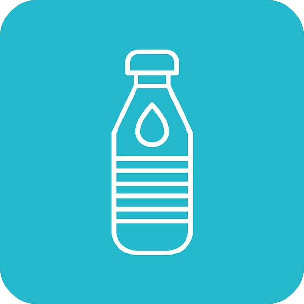 Vectorbeeld van het icoon van de fles Kan worden gebruikt voor huidverzorging