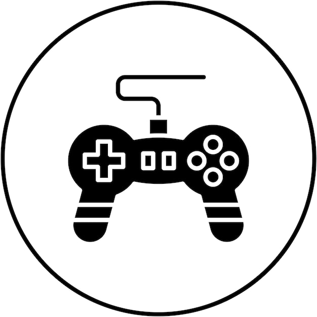 Vectorbeeld van het icoon van de gamepad Kan worden gebruikt voor elektronische apparaten