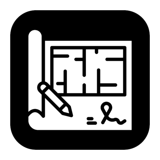 Vectorbeeld van het icoon van de handtekening van de ingenieur Kan worden gebruikt voor ingenieur in de mechanica