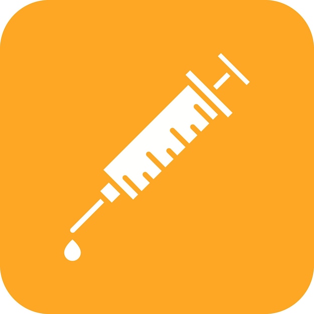 Vectorbeeld van het icoon van de injectiespuit Kan worden gebruikt voor Medicine I