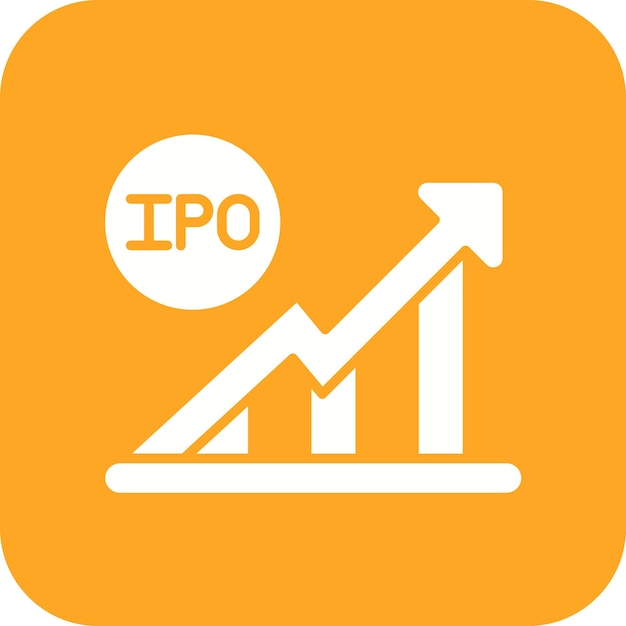 Vectorbeeld van het icoon van het aanvankelijke openbare aanbod Kan worden gebruikt voor financiën