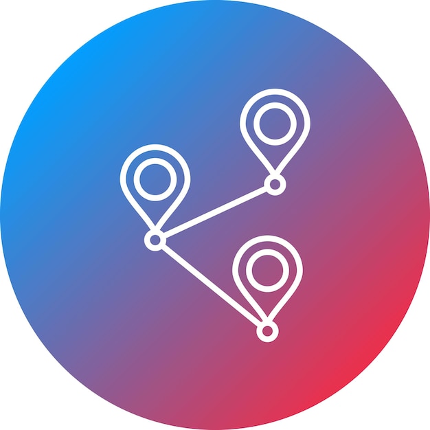 Vectorbeeld van het kaartpictogram kan worden gebruikt voor kaart en navigatie