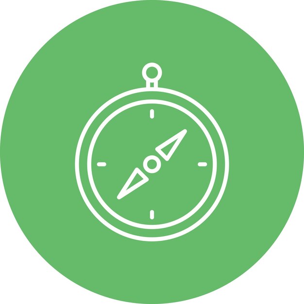 Vectorbeeld van het kompaspictogram Kan worden gebruikt voor kantoorartikelen