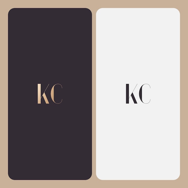 Vectorbeeld van het ontwerp van het KC-logo