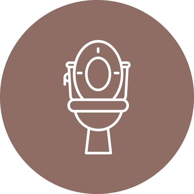 Vectorbeeld van het toiletpictogram Kan worden gebruikt voor de hygiëneroutine