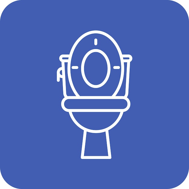 Vectorbeeld van het toiletpictogram Kan worden gebruikt voor de hygiëneroutine