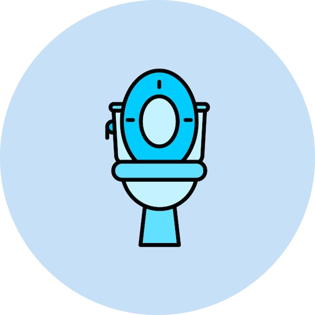 Vectorbeeld van het toiletpictogram Kan worden gebruikt voor de hygiëneroutine