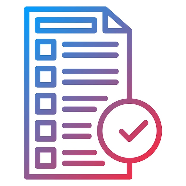 Vectorbeeld van het voltooide icoon Kan worden gebruikt voor Business Onboarding