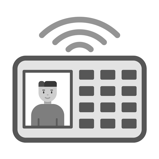 Vectorbeeld van intercom-iconen Kan worden gebruikt voor Smart Home