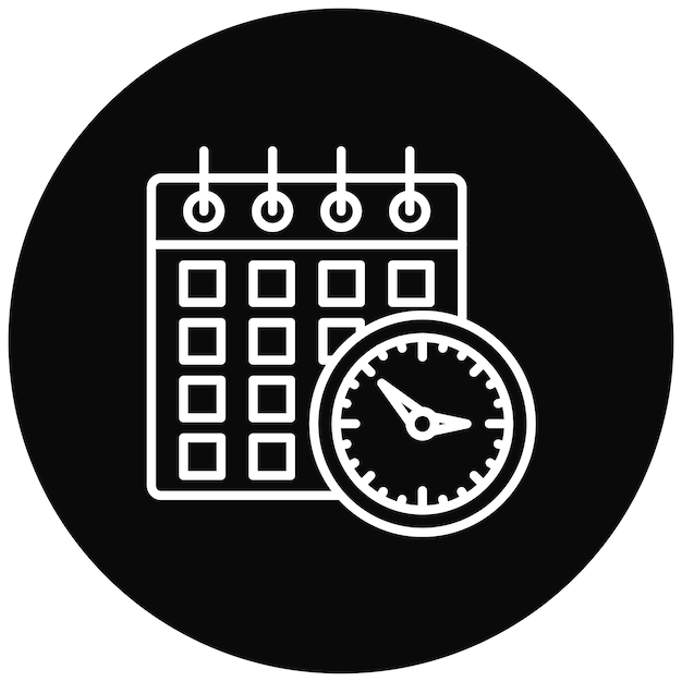 Vectorbeeld van schema-iconen Kan worden gebruikt voor projectbeheer