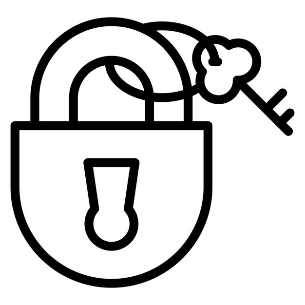 Vectorbeeld van slot- en sleutelpictogram Kan worden gebruikt voor Locksmith