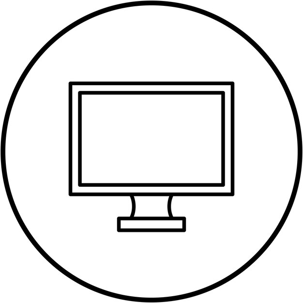 Vectorbeeld van televisie-iconen Kan worden gebruikt voor hoteldiensten