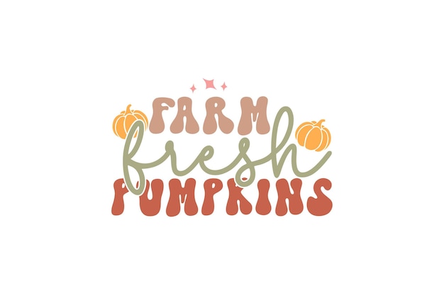 Vectorbestand van Fresh Farm Pumpkins