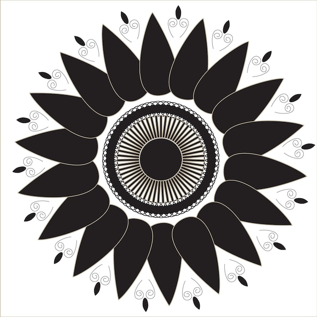 vectorblad van het mandala logo