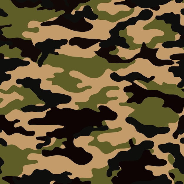 Vectorcamouflagepatroon voor kledingontwerp Trendy camouflage militair patroon