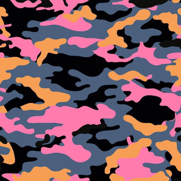 Vectorcamouflagepatroon voor kledingontwerp trendy camouflage militair patroon