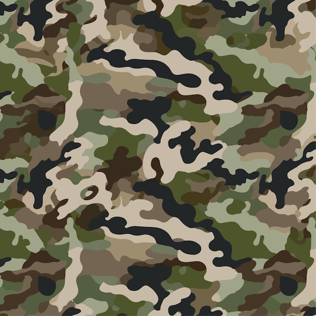 Vectorcamouflagepatroon voor kledingontwerp Trendy camouflage militair patroon