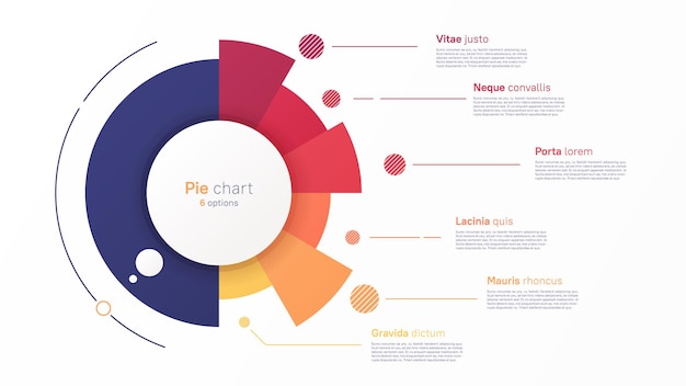 Vector vectorcirkeldiagramontwerp moderne sjabloon voor het maken van infografieën, presentaties en rapporten