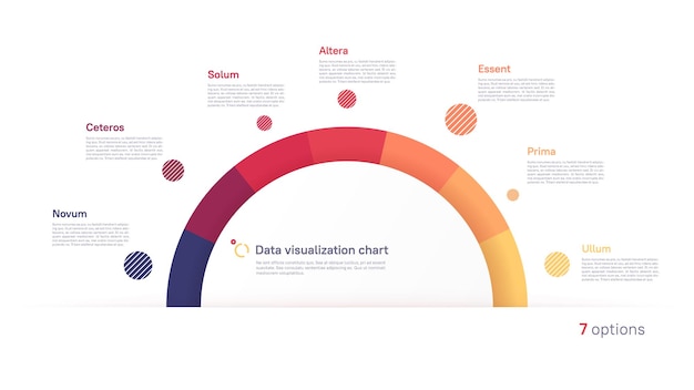 Vector vectorcirkeldiagramontwerp moderne sjabloon voor het maken van infografieën, presentaties en rapporten