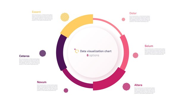 Vector vectorcirkeldiagramontwerp moderne sjabloon voor het maken van infografieën, presentaties en rapporten